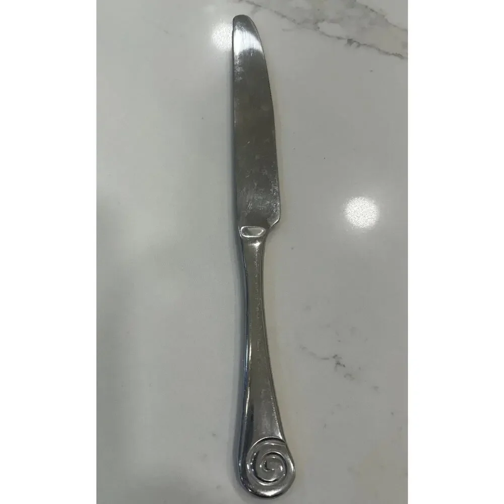 Robert Welch Helmick Glossy Korea‎ ammonite 18/10 stainless Dinner Knife